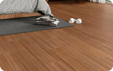 Ambiente com piso instalado