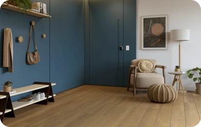 Ambiente com piso instalado
