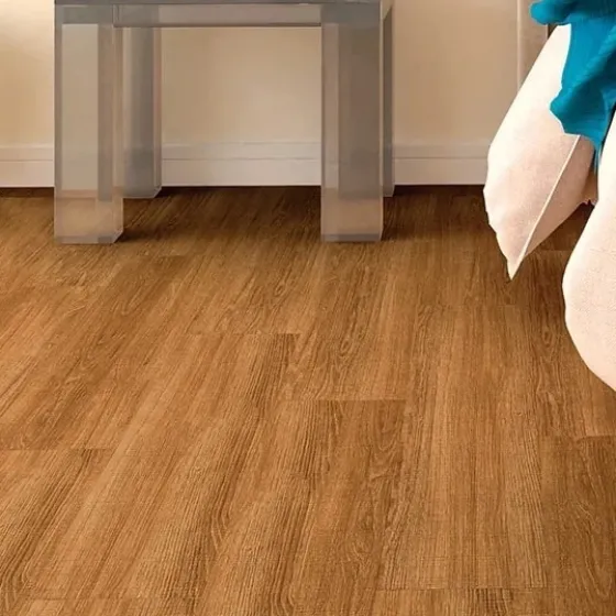 Ambiente com piso instalado