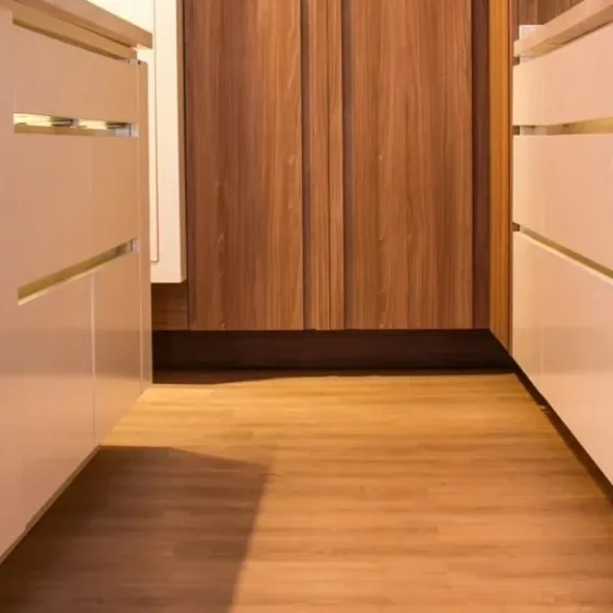 Ambiente com piso instalado